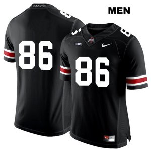 Men's NCAA Ohio State Buckeyes Dre'Mont Jones #86 College Stitched No Name Authentic Nike White Number Black Football Jersey BP20J51FL